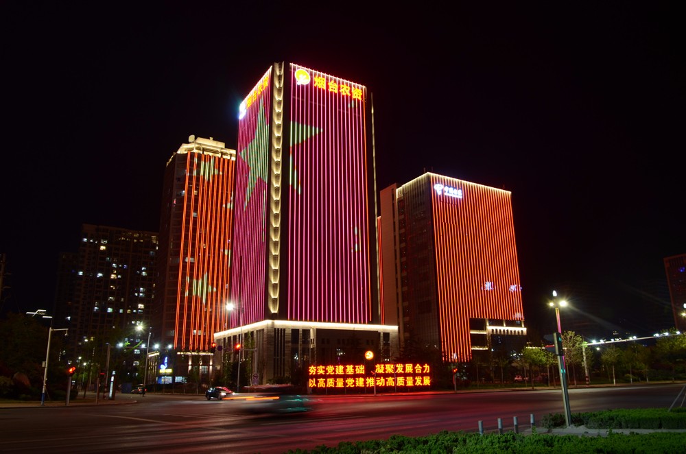 城市景觀照明-煙臺市高新區(qū)建筑景觀照明設(shè)計方案圖片